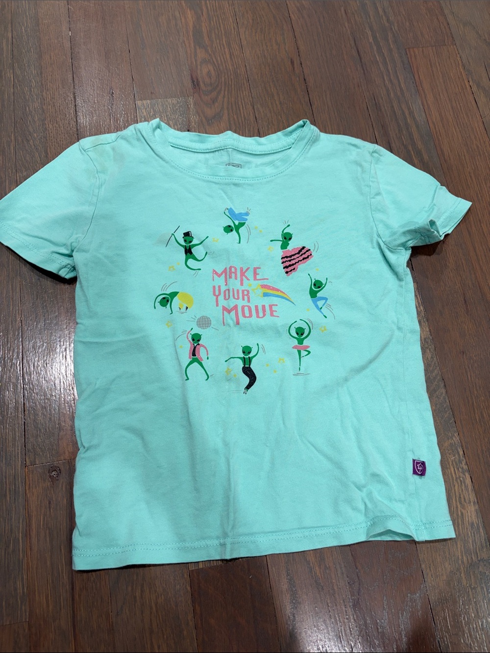 Make Your Move Mint Kids Graphic Tee